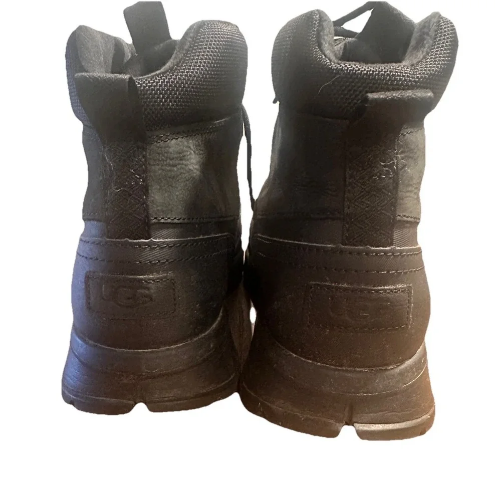 UGG MEN'S EMMETT WATERPROOF WINTER DUCK BOOTS BLACK SIZE 12